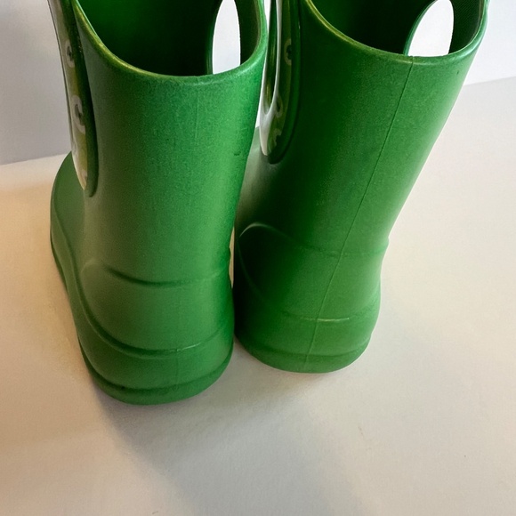 Okabashi Rain Boots Green with Monster Eye Toddler 10 - Picture 6 of 7